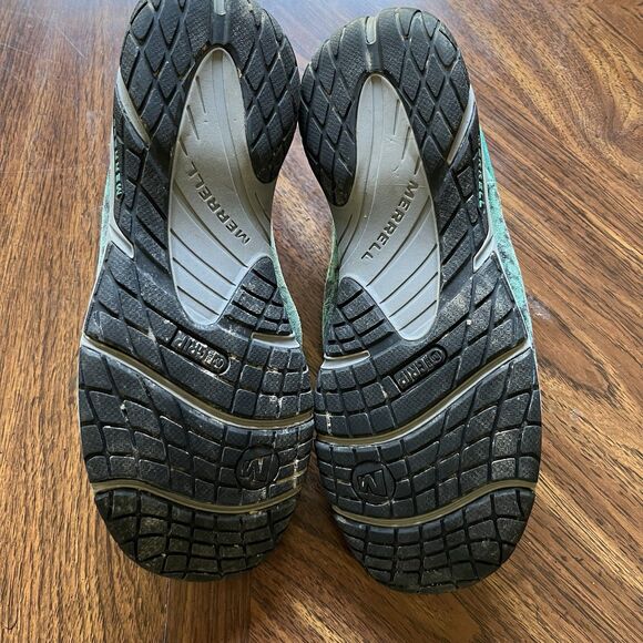 Merrell Encore Sea Green Print Slip On Loafers Sneakers Comfort Mules Sz 10 - Picture 8 of 10
